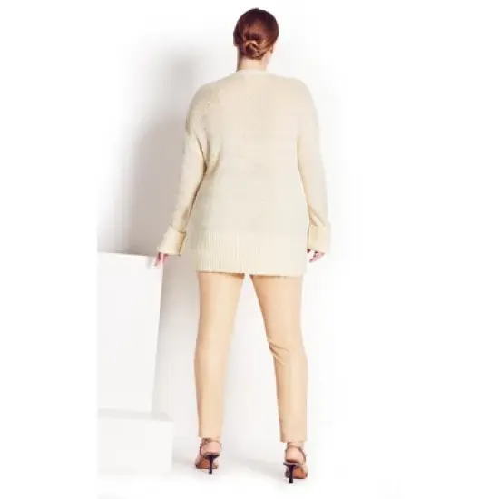 Women's Plus Size Scarlett Sweater - stone | REFINITY image {3}