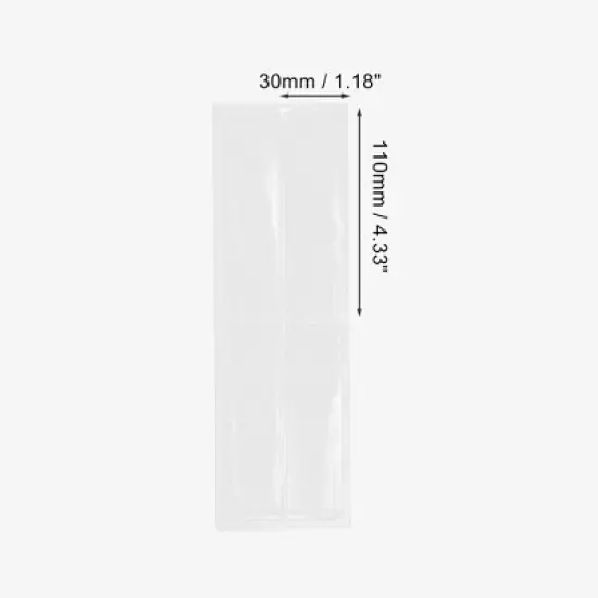 Horizontal Label Holder 4.33"x1.18" Clear 40 Pcs image {1}