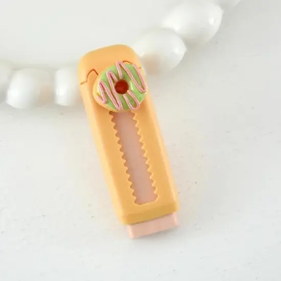 HTUTWOO 5 Pcs Bread Retractable Erasers, Cute Food Rubber Push-Pull Eraser Kawaii Bread Pencil Erasers, for Boys Girls, Back to School image {6}