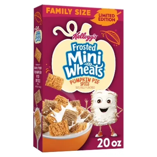 Kellogg's Frosted Mini-Wheats Pumpkin Spice Breakfast Cereal - 20oz image {12}