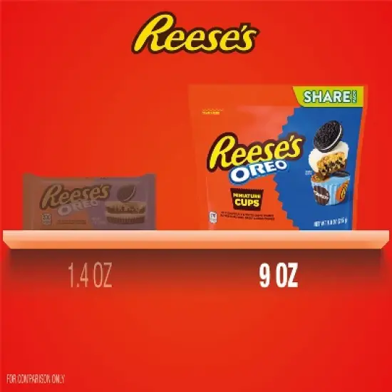 Reese's with OREO Milk Chocolate and White Cr&egrave;me Peanut Butter Cups Candy - 9oz image {6}