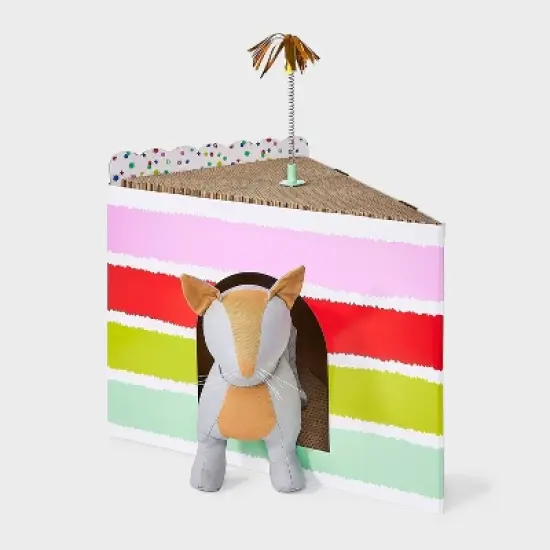 Birthday Slice Novelty Cat Scratcher - 15.5" - Boots & Barkley&trade; image {2}