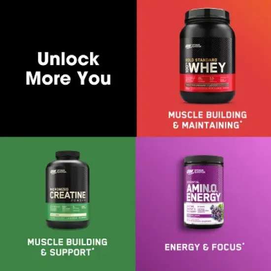 Optimum Nutrition Gold Standard 100% Whey Protein Powder - Double Rich Chocolate - 10 Servings - 10.9oz image {8}