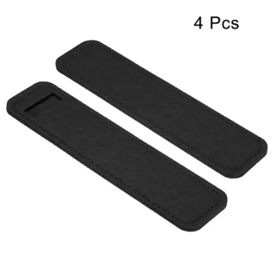 Unique Bargains Portable Mini Pocket Felt Home Office Travel Pen Case 4 Pcs image {2}