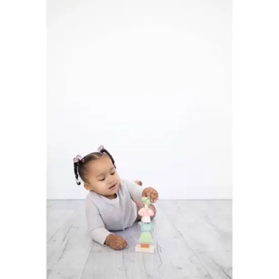 Pearhead Woodland Wooden Stacking Toy - 6pc image {4}