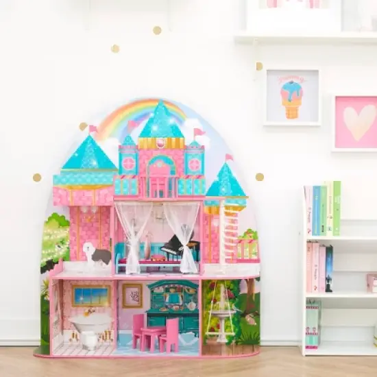 Olivia's Little World by Teamson Kids Furnished Castle Dollhouse for 12" Dolls image {2}