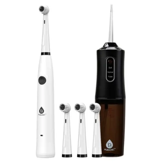 Mario Lopez USB Rechargeable Electric Toothbrush & USB Water Flosser image {3}