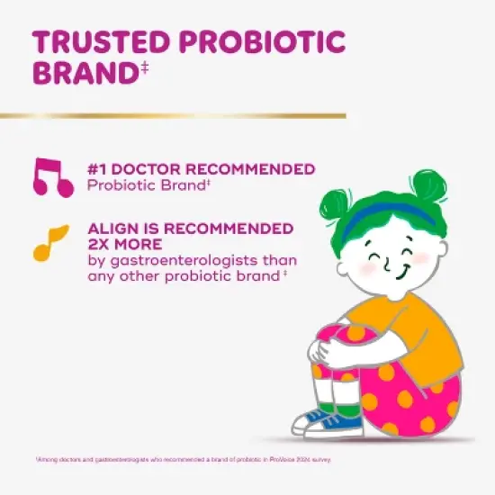 Align Kids' Probiotic Gummy Daily Digestive Supplement - Mixed Fruit- 50ct image {2}