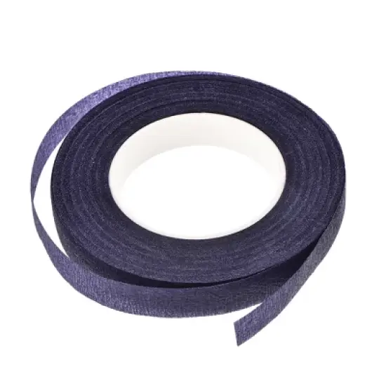 Unique Bargains 1/2-inch Wide 30Yard Floral Tape Flower Adhesives Floral Arrangement Kits Purple 1 Roll image {2}