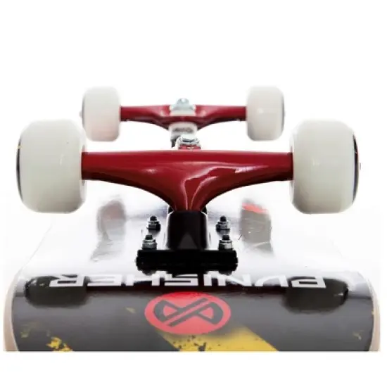 Punisher Skateboards Teddy Complete 31-Inch Skateboard with Canadian Maple, Red image {1}