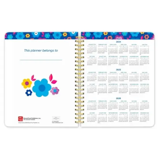Browntrout 2024 Weekly/Monthly Planner 7.5"x7.125" Turnowsky House Color Code Foiled image {4}