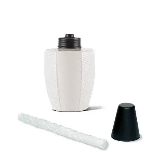 Tiki 3pk Herringbone Tabletop Glass Outdoor Torch Ivory image {4}