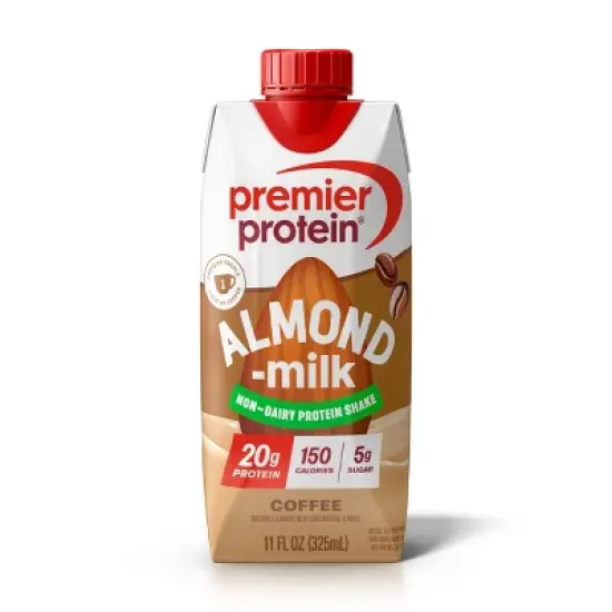 Premier Protein Almond Milk Shake - Coffee - 11 fl oz/4pk image {1}