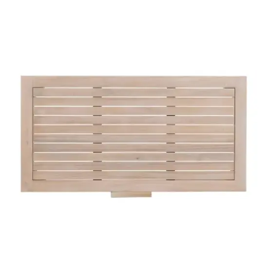 Linon 5pc Melita Acacia Conversation Set Natural image {16}