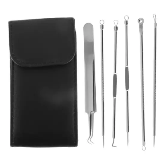 Unique Bargains Regular Pimple Extractor Tool Kit 1 Set image {6}