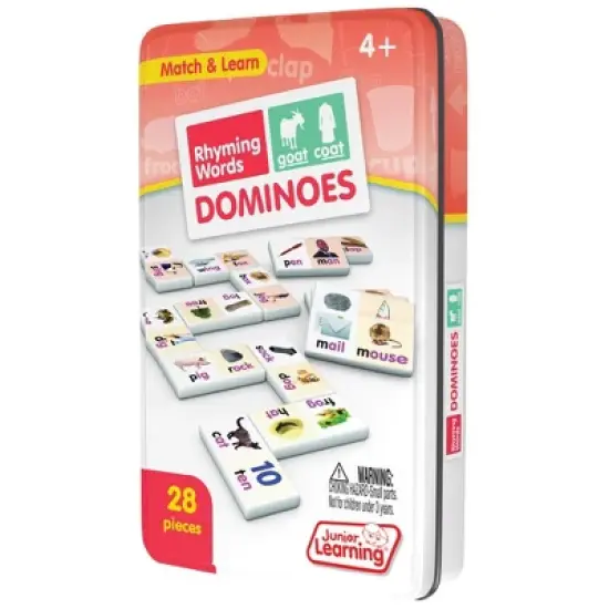 Junior Learning Rhyming & First Words Dominoes Game Set - 56 Dominoes image {4}