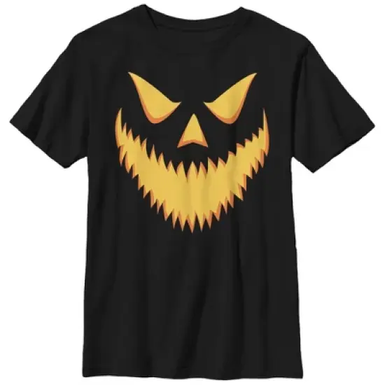Boy's Lost Gods Halloween Jack-o'-Lantern Grin T-Shirt image {3}