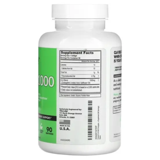 fitcode CLA1000, 1,000 mg, 90 Softgels image {1}