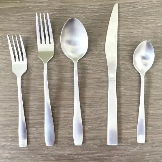 BergHOFF Taper 20Pc Flatware Set, Service for 4, 18/10 Stainless Steel image {9}