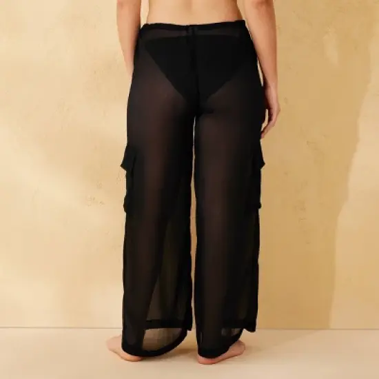 Women's Chiffon Swim Cover Up Cargo Pants - Wild Fable&trade; image {4}