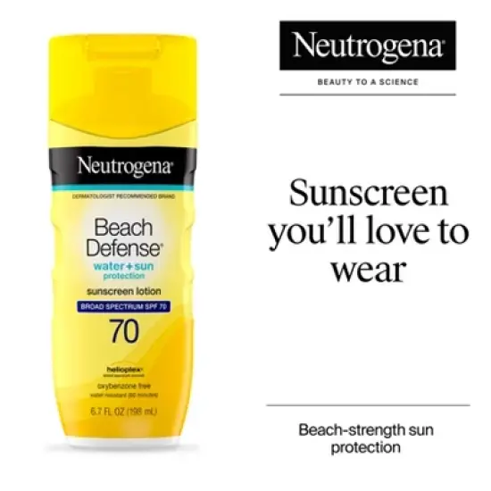 Neutrogena Beach Defense Sunscreen Lotion - SPF 70 - 6.7 fl oz image {2}