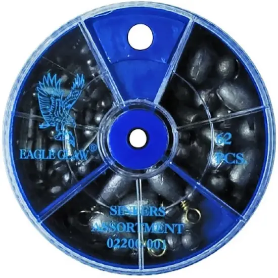 Eagle Claw Assorted Sinkers Dial Pack image {1}