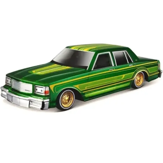 1987 Chevrolet Caprice Green Metallic with Graphics "Lowriders" "Classic Muscle" Series 1/26 Diecast Model Car by Maisto image {1}