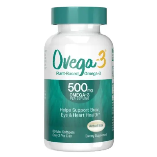 Ovega-3 Algae Based Omega-3 Softgels - 60ct image {7}