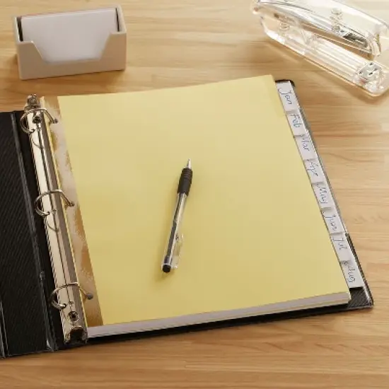 MyOfficeInnovations Big Tab Blank Paper Dividers 8-Tab Clear 4/Pack (13516/14482) 431424 image {5}