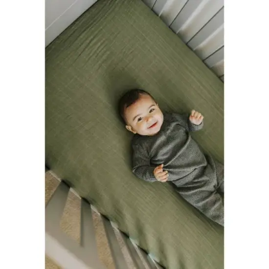 Little Unicorn Cotton Muslin Crib Sheet image {4}