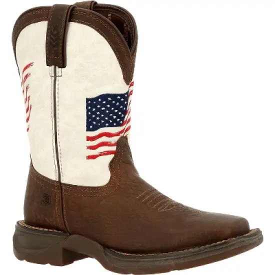 Lil' Rebel by Durango Little Kids Distressed Flag Western Boot image {7}