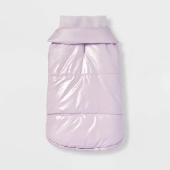 Shiny Dog Puffer Vest - Purple - Boots & Barkley&trade; image {1}