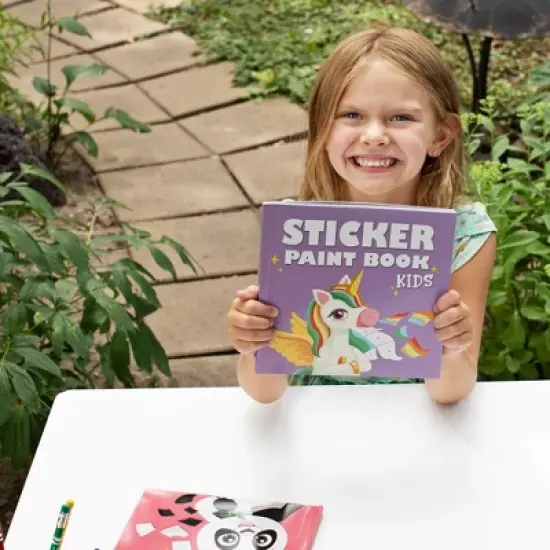 Fun Paint & Sticker Books for Kids (Set of 2) &ndash; Engaging Activity with Shapes & Numbers for Ages 4&ndash;8 &ndash; Great for Home or Travel image {8}