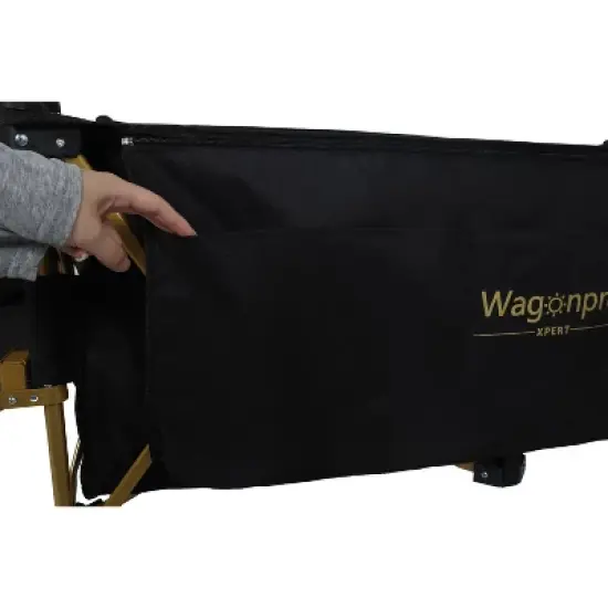 51" Extra long large Heavy-Duty Foldable Utility Wagon - 480lbs Capacity, Patented Ultra-Stable Frame, 1:6 Space-Saving Fold & 7" All-Terrain Wheels image {4}