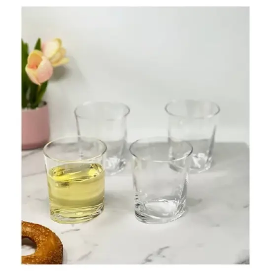 Oval Halo Tritan Glasses Drinking Set of 4 DOF (12oz), Plastic Drinking Glasses, BPA Free Cocktail Glasses, Drinkware Set, Plastic Water Tumblers image {3}