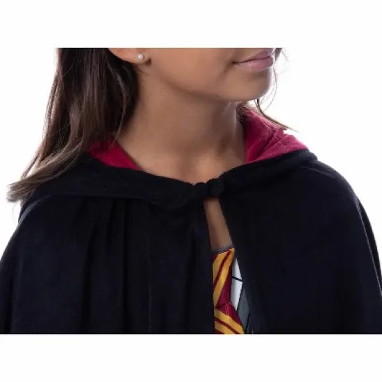 Harry Potter Girls' Gryffindor House Costume Nightgown Pajama Dress Grey image {2}
