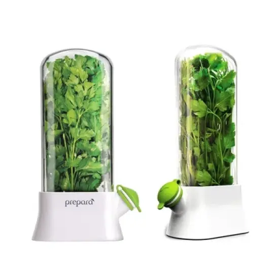 Prepara Herb Savor Eco Fresh Herb Keeper - Compact for Sleek Fridge Storage, BPA Free Plastic - Dishwasher Safe (2-Pack) image {4}