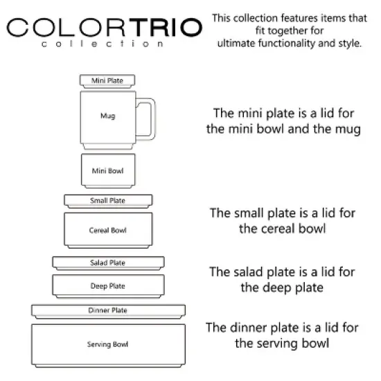 Noritake ColorTrio Stax Round Vegetable Bowl image {2}