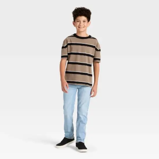 Boys' Short Sleeve Striped Oversized T-Shirt - Cat & Jack&trade; image {2}