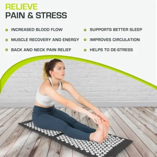 ProsourceFit Acupressure Mat and Pillow Set image {3}