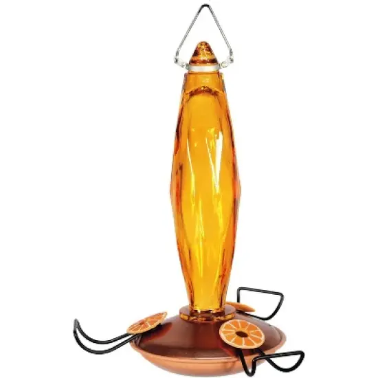 Woodlink Audubon Amber Cut Glass Oriole Feeder - 10 Ounce image {3}
