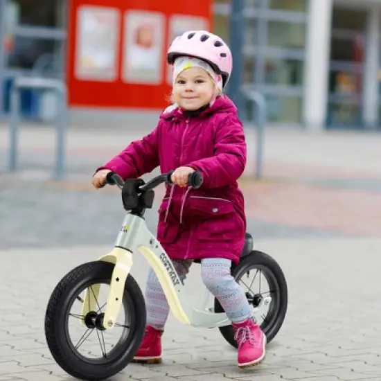 Costway 12 Inch Magnesium Toddler Balance Bike No Pedal Training Toddler Balance Bike White/Pink/Green/Red image {1}