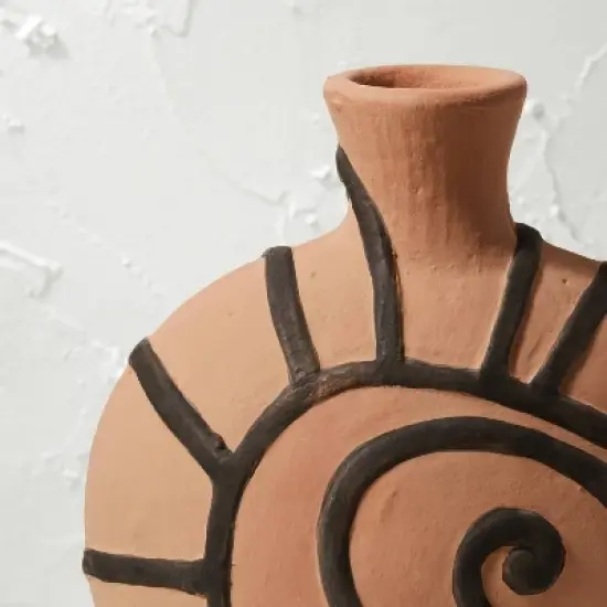 Spiral Shell Terracotta Vase Brown - Opalhouse&trade; designed with Jungalow&trade; image {2}