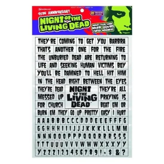 Nerd Block Night of The Living Dead Word Puzzle Magnet Set image {1}