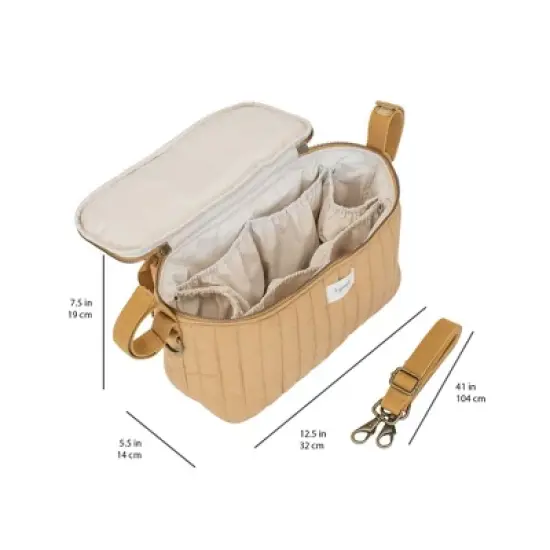 3 Sprouts Universal Quilted Stroller Organizer Caddy - Mustard image {3}