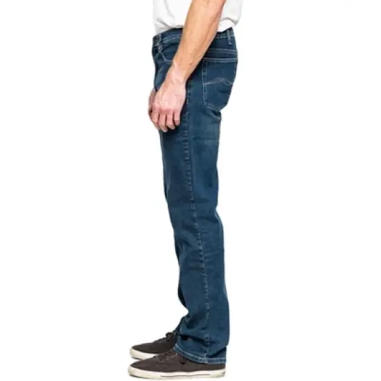 Full Blue Men's 5-Pocket Stretch Regular Fit Jean image {2}