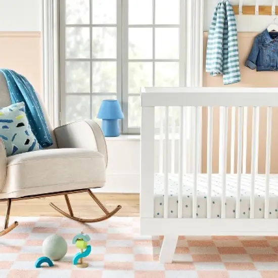 Fitted Jersey Crib Sheet - Dots & Squiggles - 2pk - Cloud Island&trade; image {1}