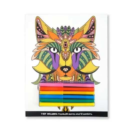 Complex Coloring Book with Markers Animal - Bullseye's Playground&trade; image {3}