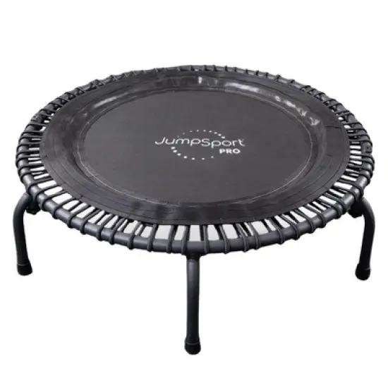 JumpSport PRO Indoor Heavy Duty Lightweight 44 Inch Folding Fitness Trampoline with Arched Legs and 7 Adjustable Tension Settings image {5}