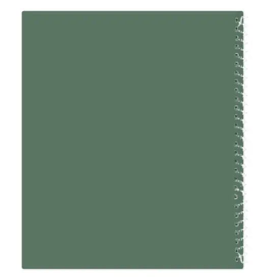 Blue Sky 8"x10" 2025-2026 Weekly/Monthly Student Spiral Planner Spiral Fern Green image {11}